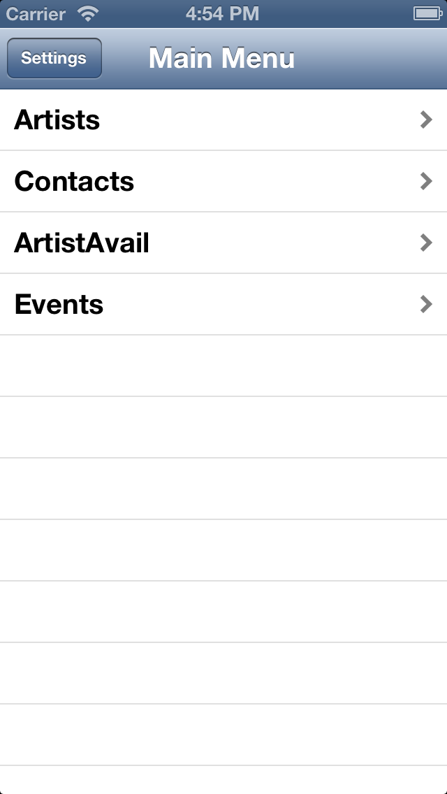 Book An Act/Artist on the Go with Apple App